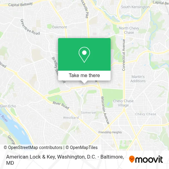 American Lock & Key map