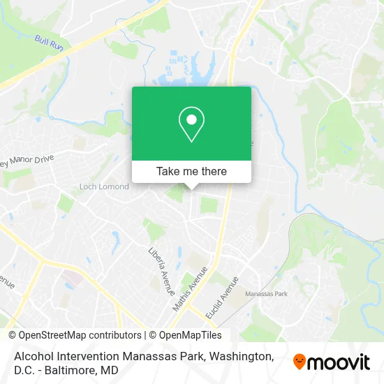 Alcohol Intervention Manassas Park map
