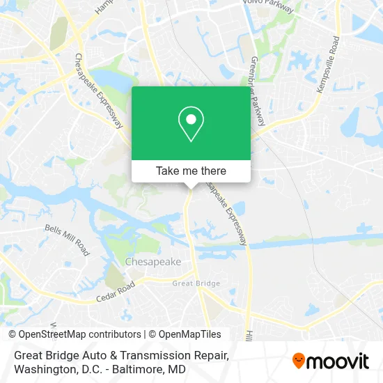 Great Bridge Auto & Transmission Repair map