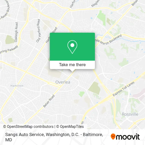 Sangs Auto Service map