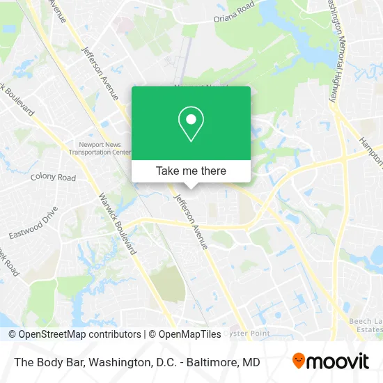 The Body Bar map