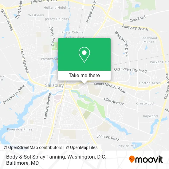 Body & Sol Spray Tanning map