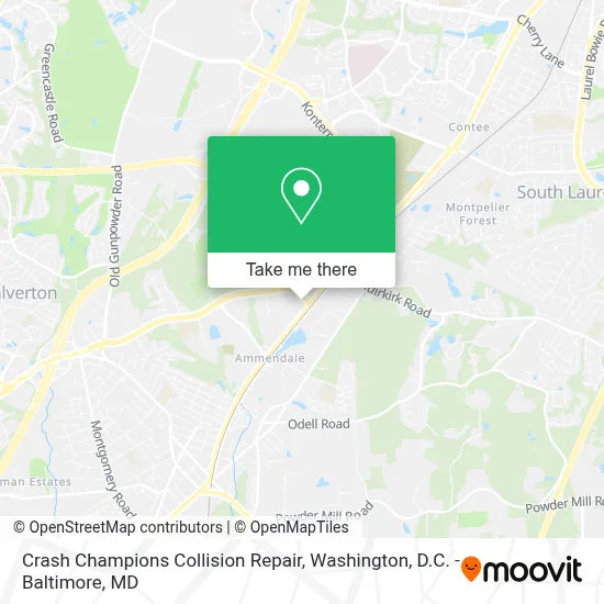 Crash Champions Collision Repair map