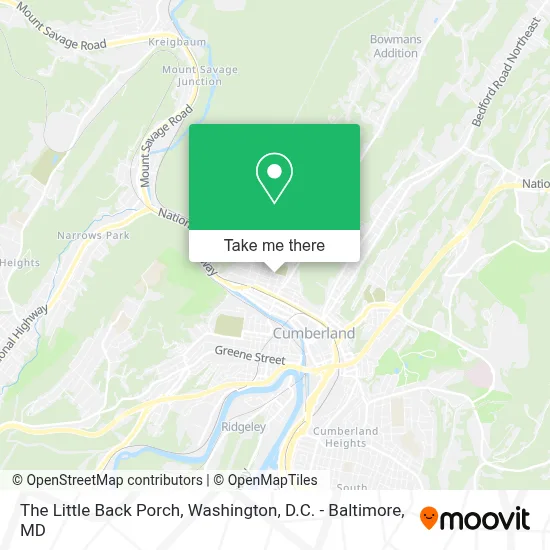 The Little Back Porch map