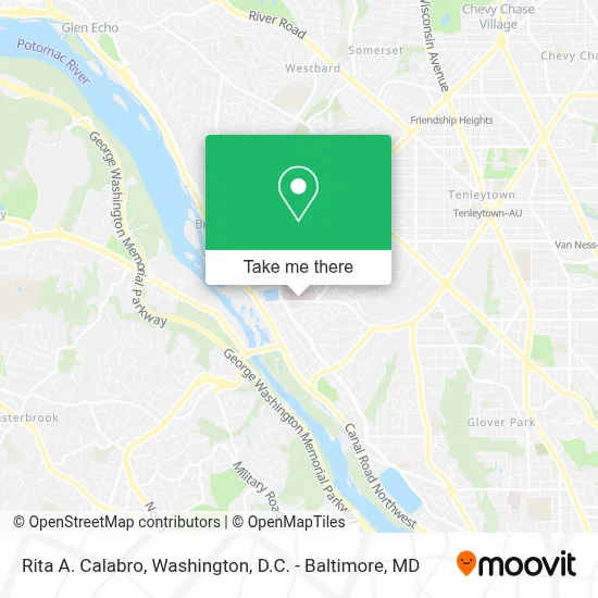 Rita A. Calabro map