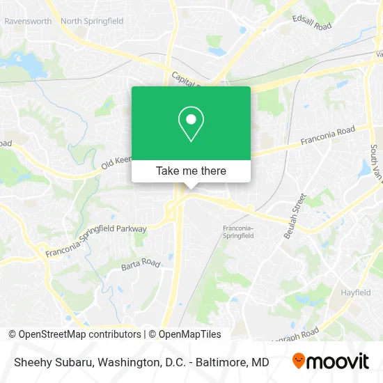 Sheehy Subaru map