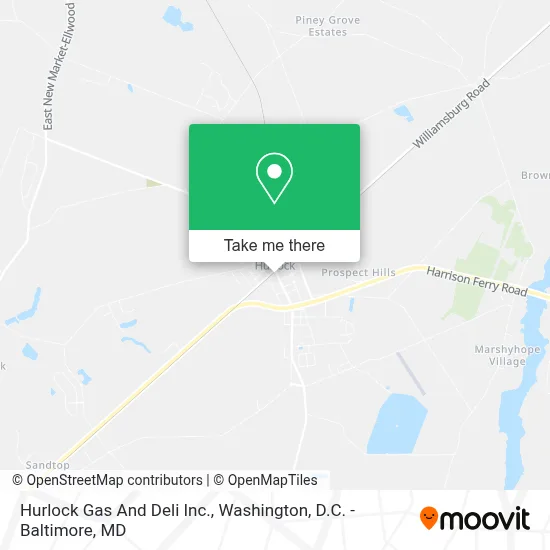 Hurlock Gas And Deli Inc. map