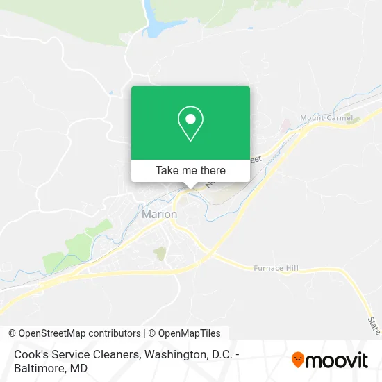 Cook's Service Cleaners map