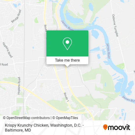 Krispy Krunchy Chicken map