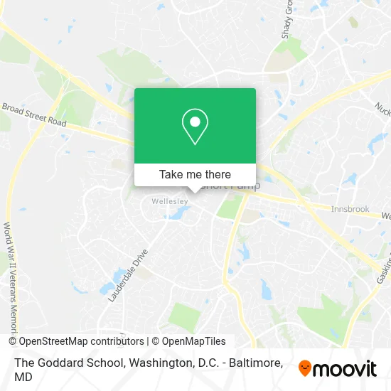 The Goddard School map