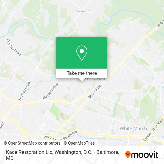 Kace Restoration Llc map