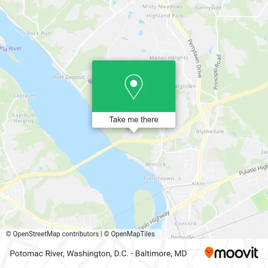 Potomac River map