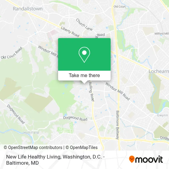 New Life Healthy Living map