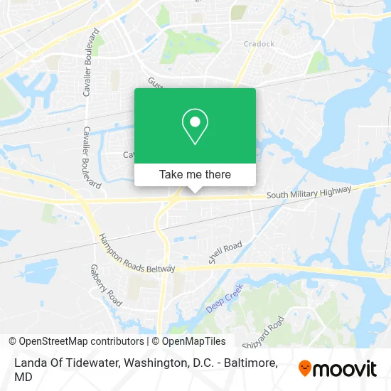 Landa Of Tidewater map