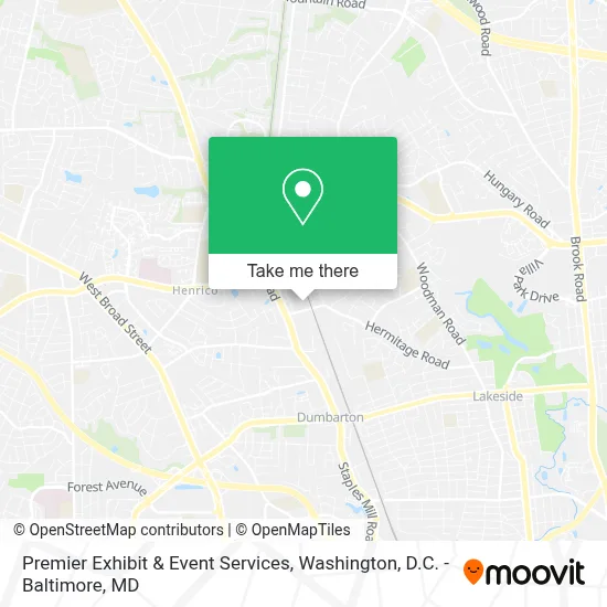 Premier Exhibit & Event Services map