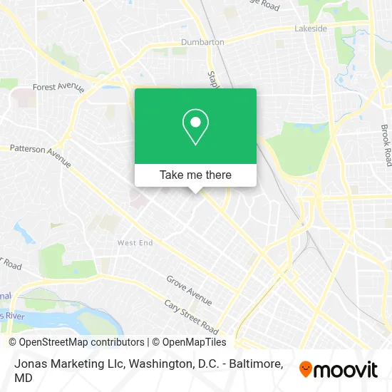 Jonas Marketing Llc map