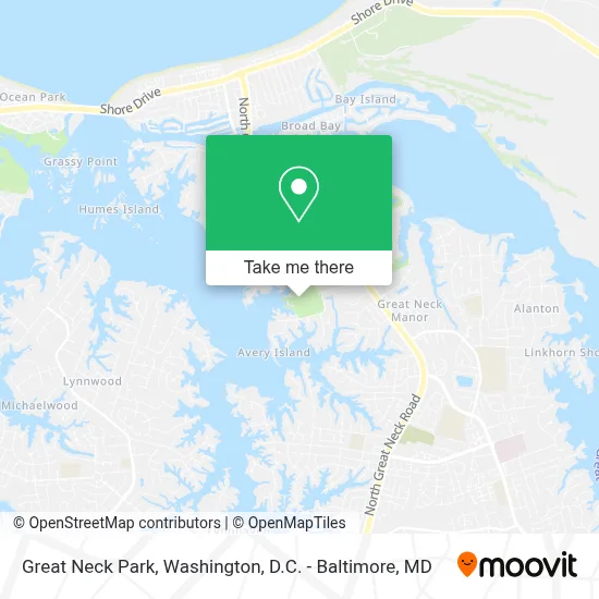 Great Neck Park map