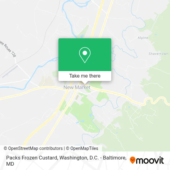 Packs Frozen Custard map