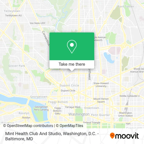 Mint Health Club And Studio map