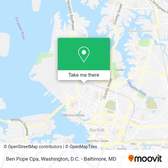Ben Pope Cpa map