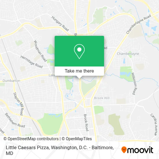 Little Caesars Pizza map