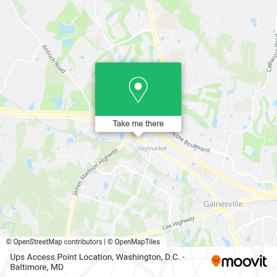 Ups Access Point Location map