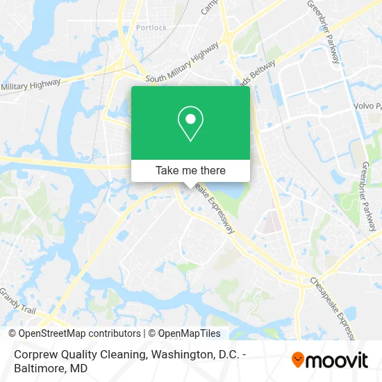Corprew Quality Cleaning map