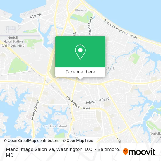 Mane Image Salon Va map