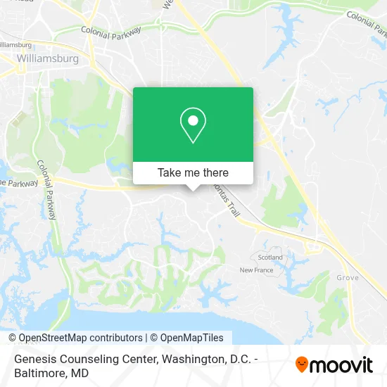 Genesis Counseling Center map