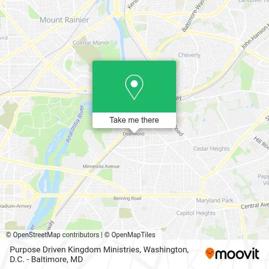 Purpose Driven Kingdom Ministries map