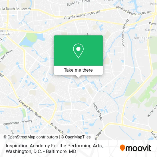 Inspiration Academy For the Performing Arts map