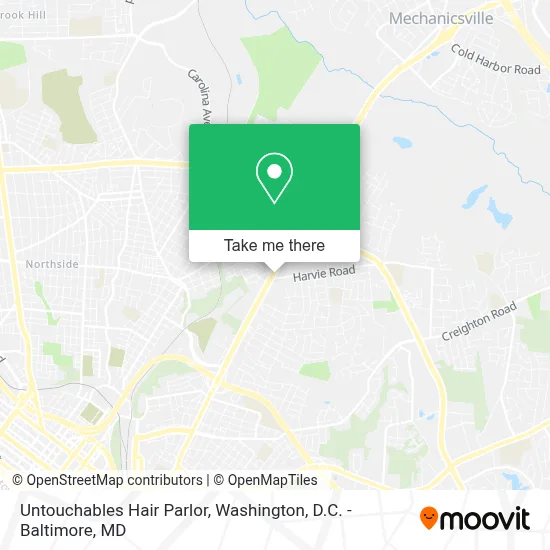 Untouchables Hair Parlor map
