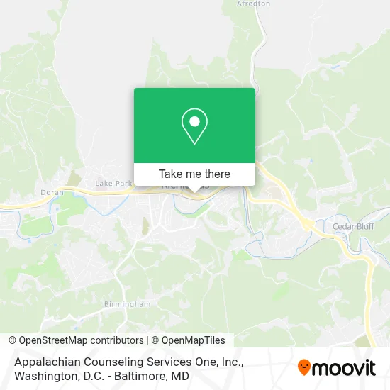 Appalachian Counseling Services One, Inc. map