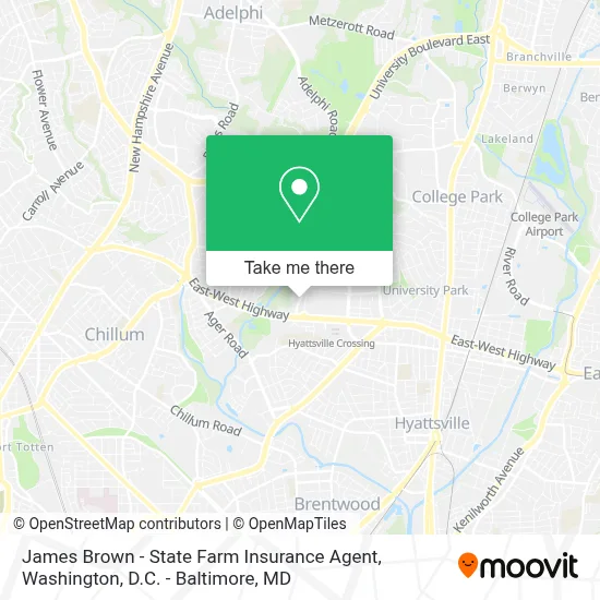 James Brown - State Farm Insurance Agent map