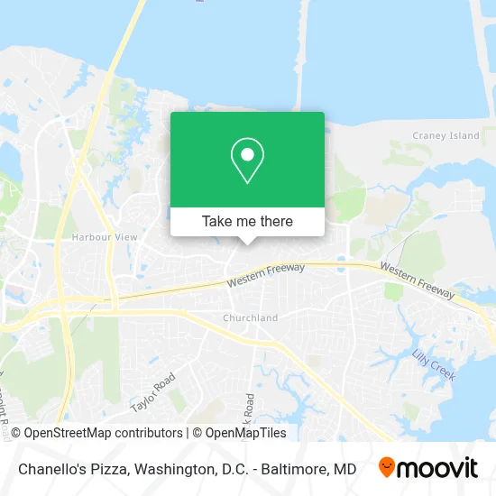 Chanello's Pizza map