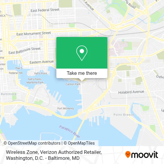 Wireless Zone, Verizon Authorized Retailer map