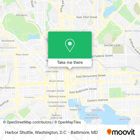 Harbor Shuttle map