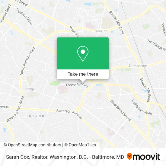 Sarah Cox, Realtor map