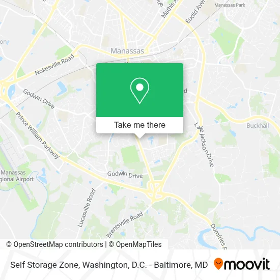 Self Storage Zone map