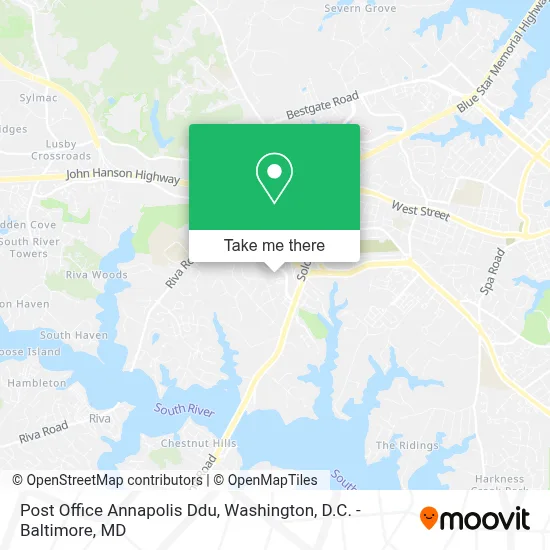 Post Office Annapolis Ddu map