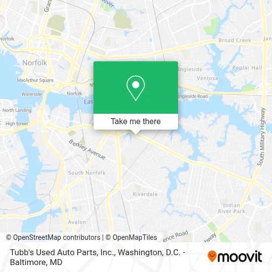 Tubb's Used Auto Parts, Inc. map