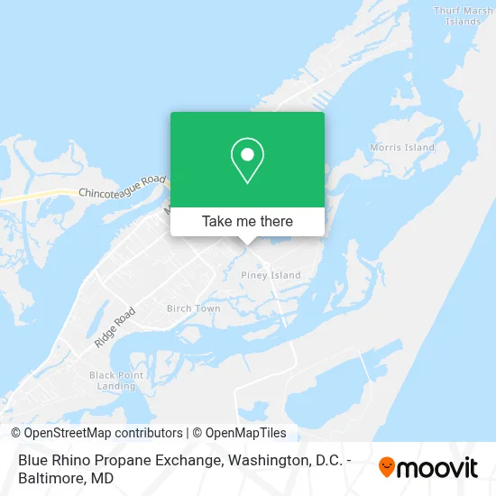 Blue Rhino Propane Exchange map
