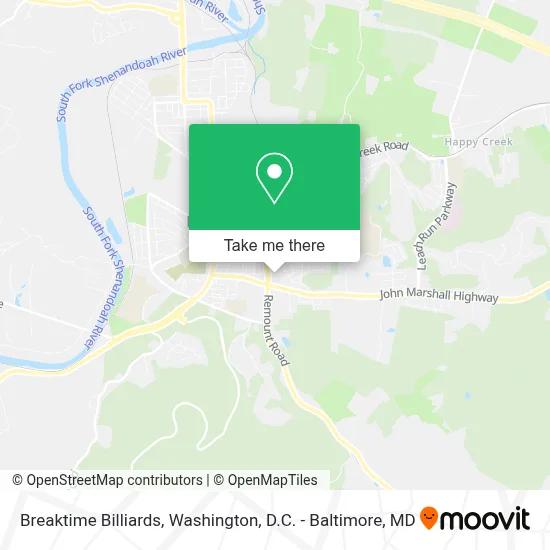 Breaktime Billiards map