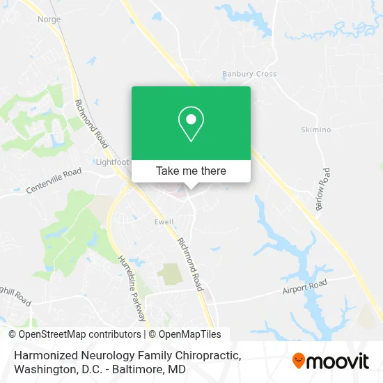 Harmonized Neurology Family Chiropractic map