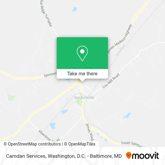 Camdan Services map