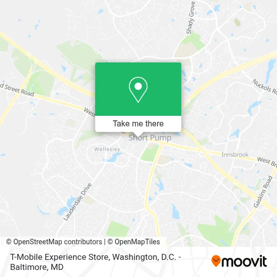 T-Mobile Experience Store map