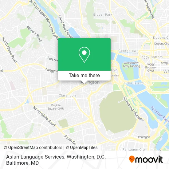 Aslan Language Services map