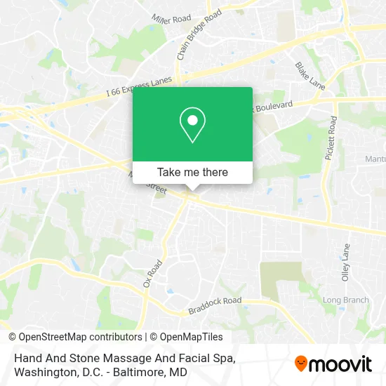 Hand And Stone Massage And Facial Spa map