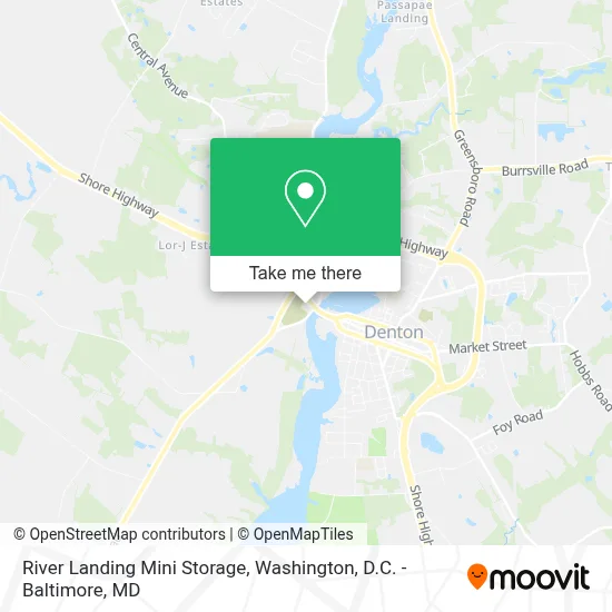 River Landing Mini Storage map