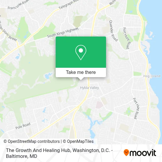 The Growth And Healing Hub map